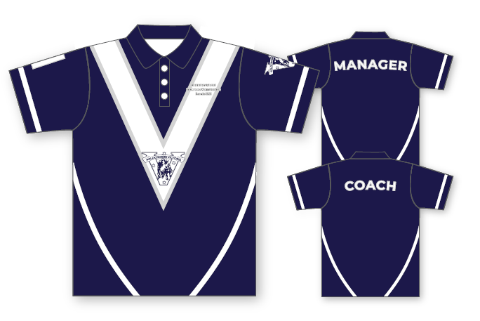 Nationals playing shirt (players, coaches and managers)